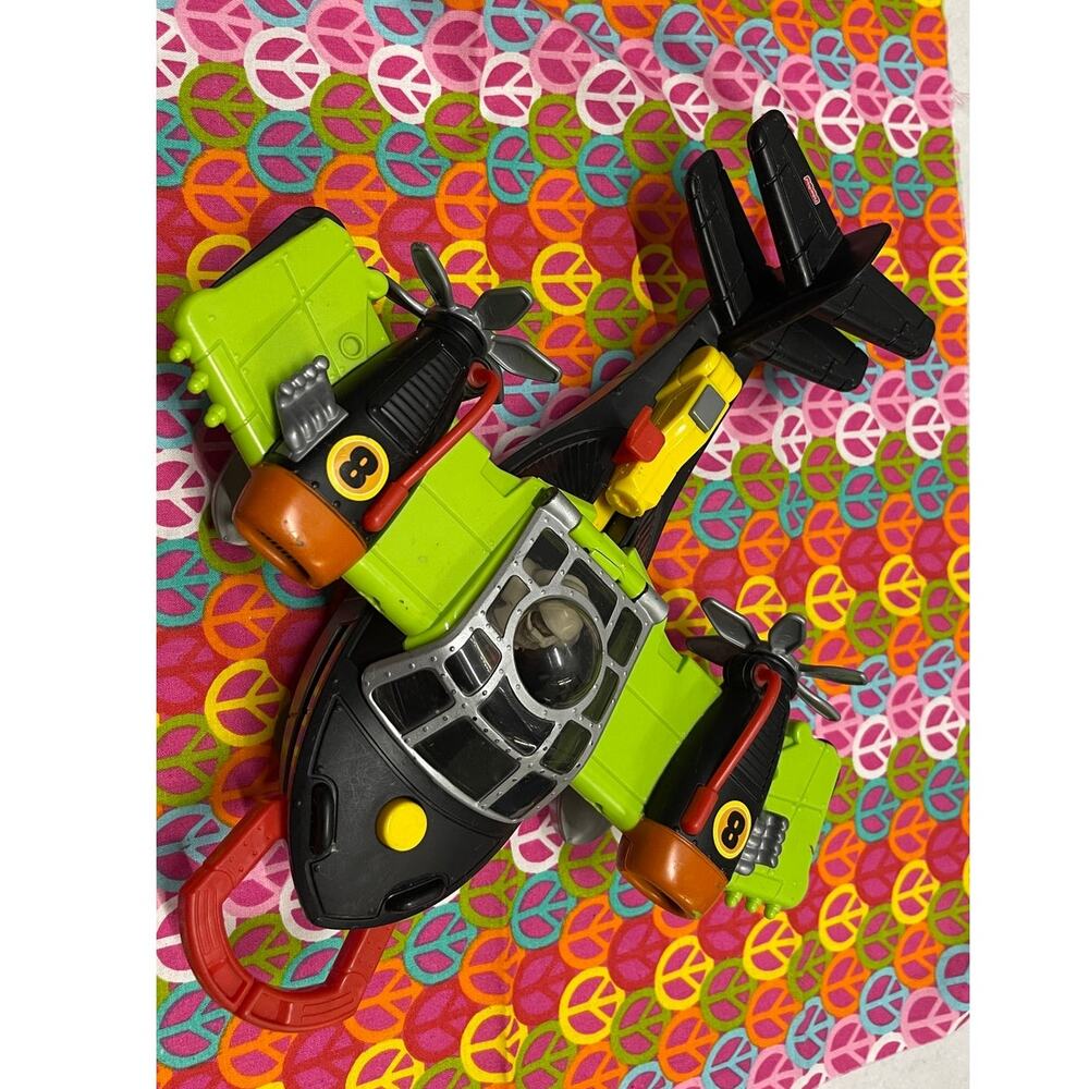 Vintage Fisher-Price Imaginext Sky Racer Windscorpion Plane with Figure